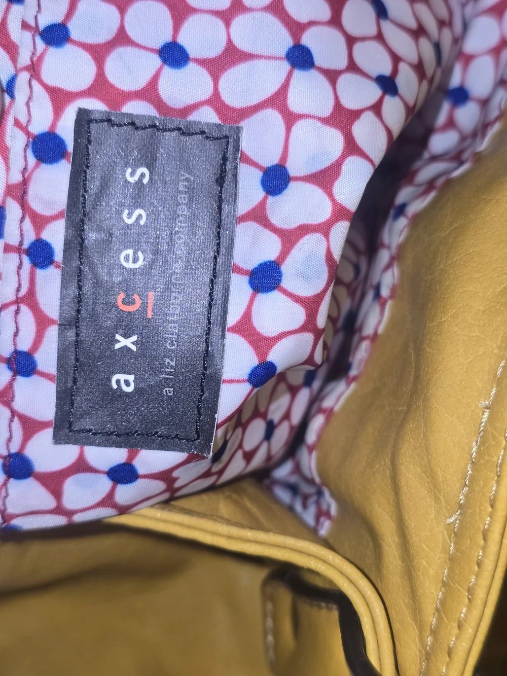 Yellow Leather Shoulder Bag with Front Flap Pocket